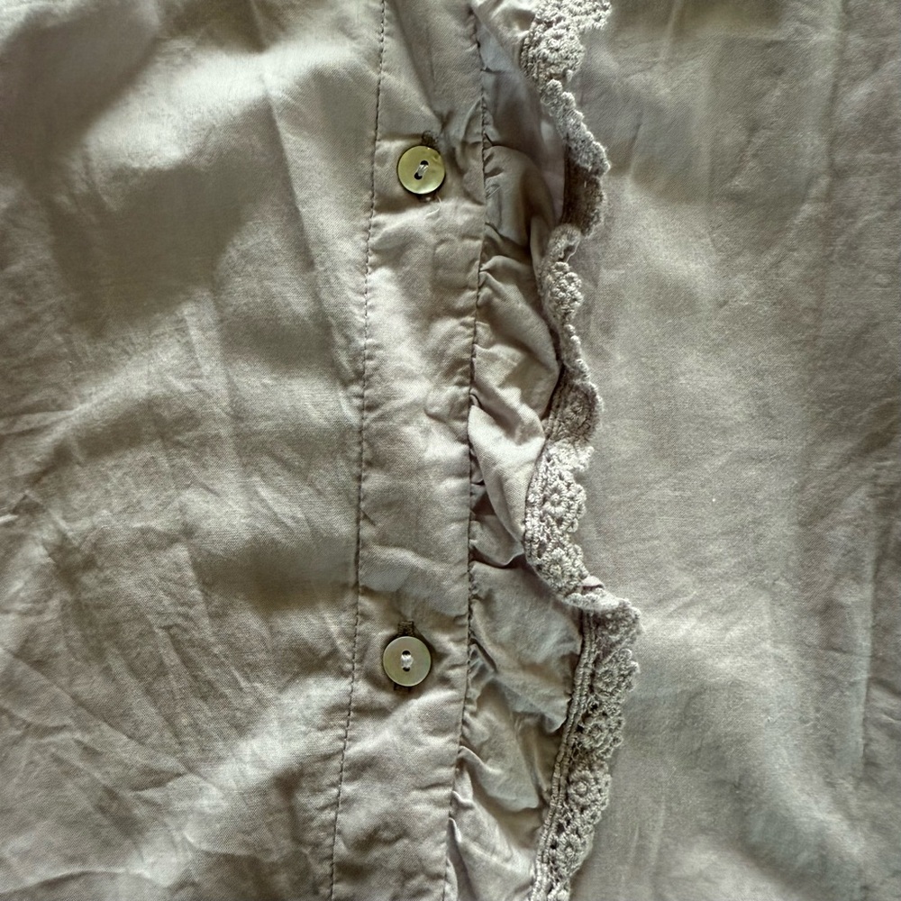 Mango Light Purple Ruffle Blouse - Picture 3 of 5